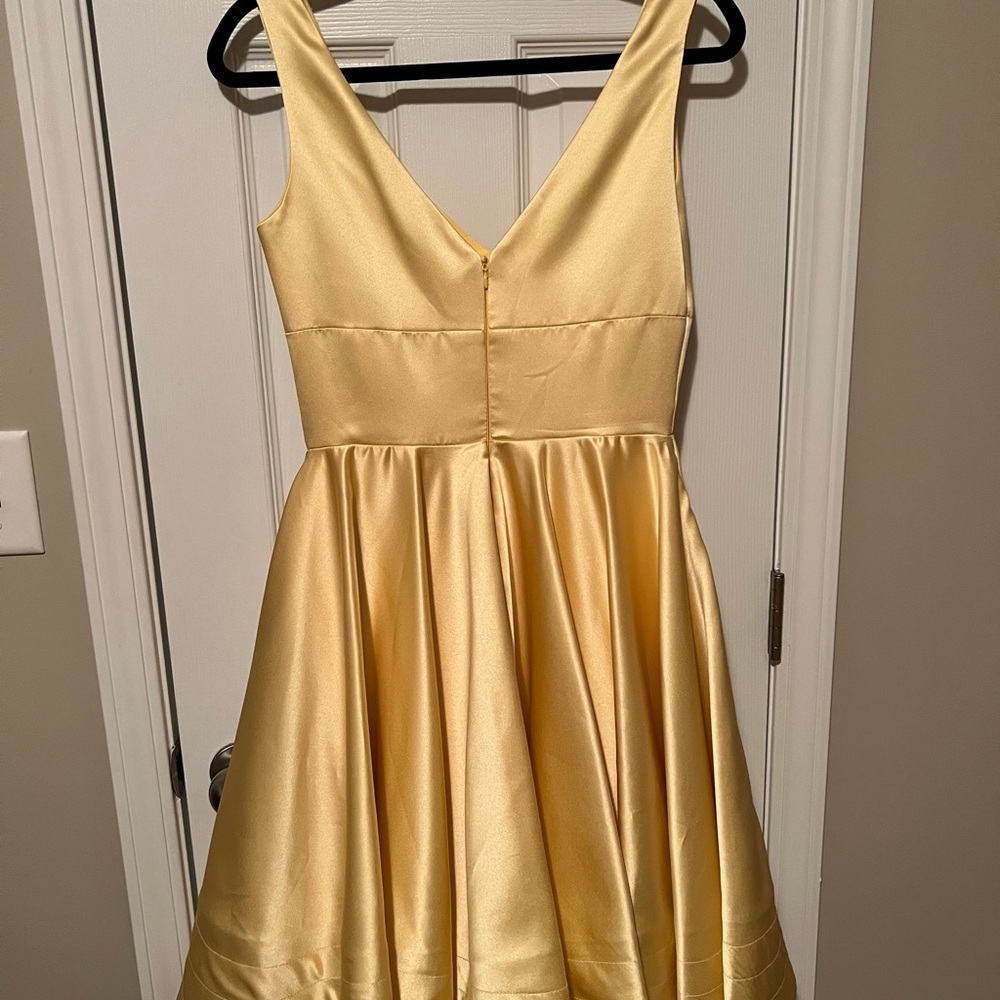 Butter Yellow Cocktail Dress